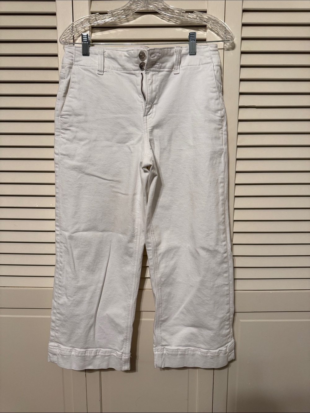 American Eagle Outfitters White Wide Leg Jeans